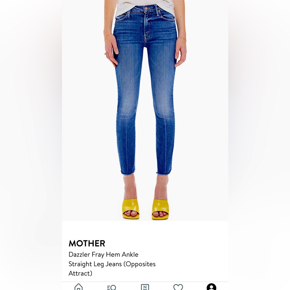 Mother Dazzler Ankle Raw Hem Jeans